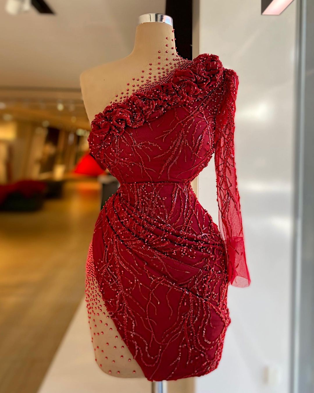Aso Ebi 2021 Arabic Burgundy Luxurious Sexy Evening Dresses Beaded Crystals Prom Dresses High Neck Formal Party Second Reception Gowns ZJ66, Champagne
Aso Ebi 2021 Arabic Burgundy Luxurious Sexy Evening Dresses Beaded Crystals Prom Dresses High Neck Formal Party Second Reception Gowns ZJ66, Champagne