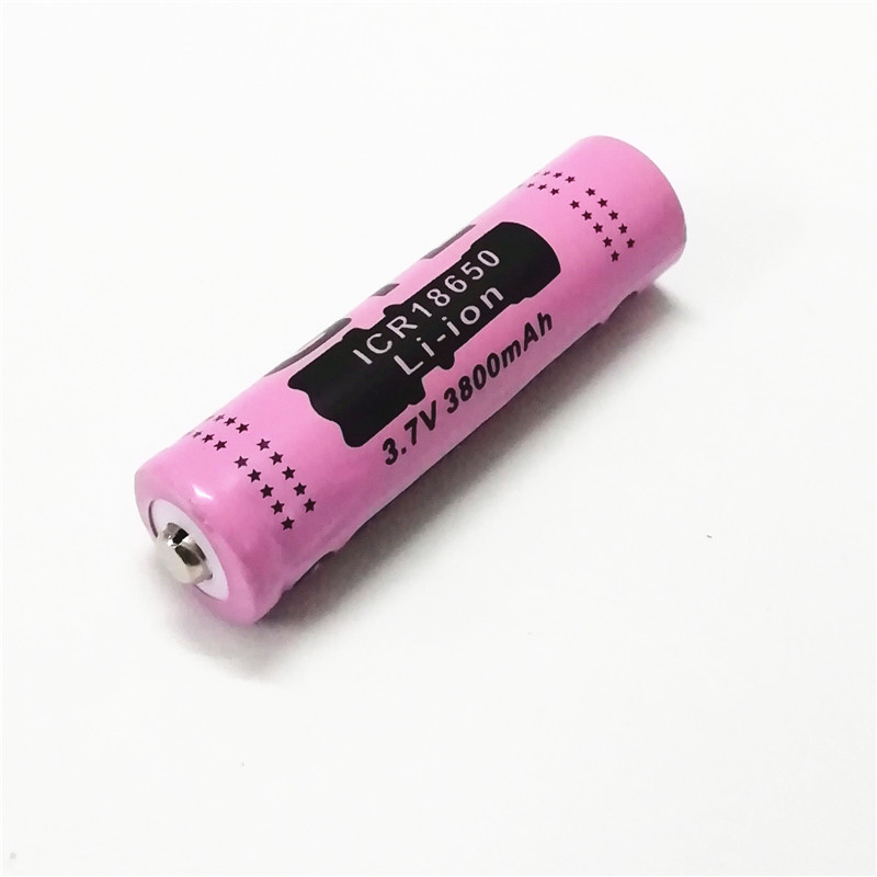 High quality GTL 18650 3800mAh 3.7v flat / pointed lithium battery, can be used in bright flashlight and so on.