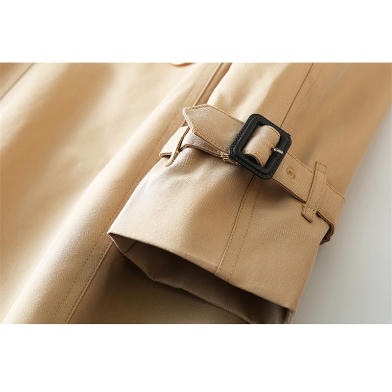Obrix New Style Trendy Female Trench Autumn Spring Fashionable Cotton High Quality Long Solid Color Coat For Women T200114