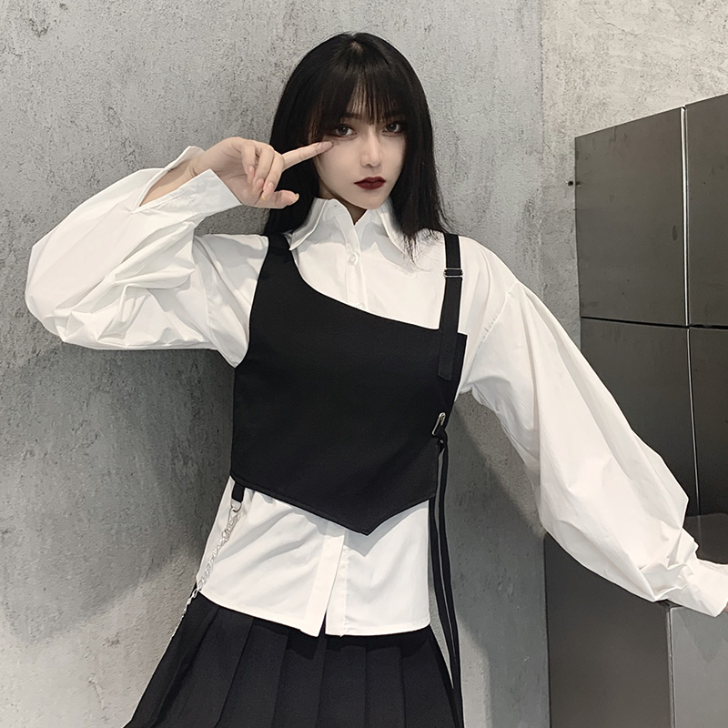 asymmetric adjustable strap tank tops women summer sexy streetwear black gothic casual tops 2021 fashion bandage vest, White
asymmetric adjustable strap tank tops women summer sexy streetwear black gothic casual tops 2021 fashion bandage vest, White