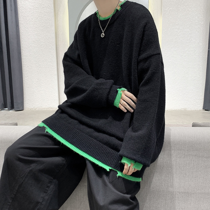2021 New Winter Fake Two-piece Sweater Men's Warm Fashion Casual Knitted Pullover Men Wild Loose Korean Knitting Sweaters Mens Clothes K4cr, Gray
2021 New Winter Fake Two-piece Sweater Men's Warm Fashion Casual Knitted Pullover Men Wild Loose Korean Knitting Sweaters Mens Clothes K4cr, Gray