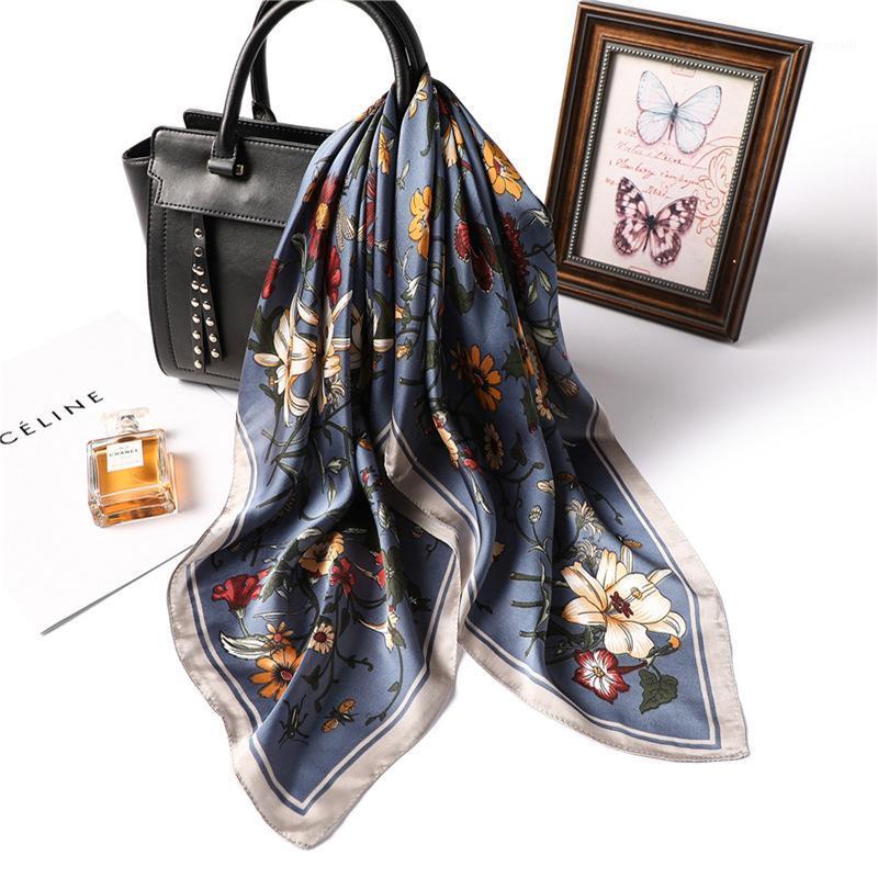 Yishine Silk Satin Women Square Scarf Flower Print Ladies Wrap Bandana Head Hair Shawls Bag Accessories Handkerchief 70*70 Scarves, Blue;gray
Yishine Silk Satin Women Square Scarf Flower Print Ladies Wrap Bandana Head Hair Shawls Bag Accessories Handkerchief 70*70 Scarves, Blue;gray