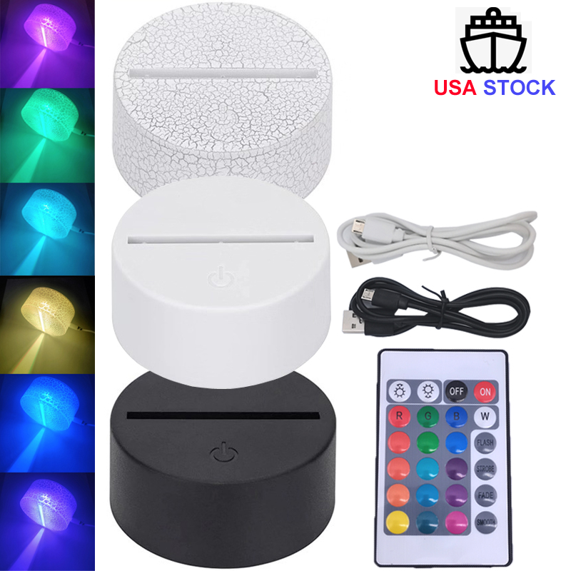 USA Stock LED Night Light LED for Kids Crack Base Decorative Table Lamp 3D Nihgtlamp for Home Decor Gifts
USA Stock LED Night Light LED for Kids Crack Base Decorative Table Lamp 3D Nihgtlamp for Home Decor Gifts