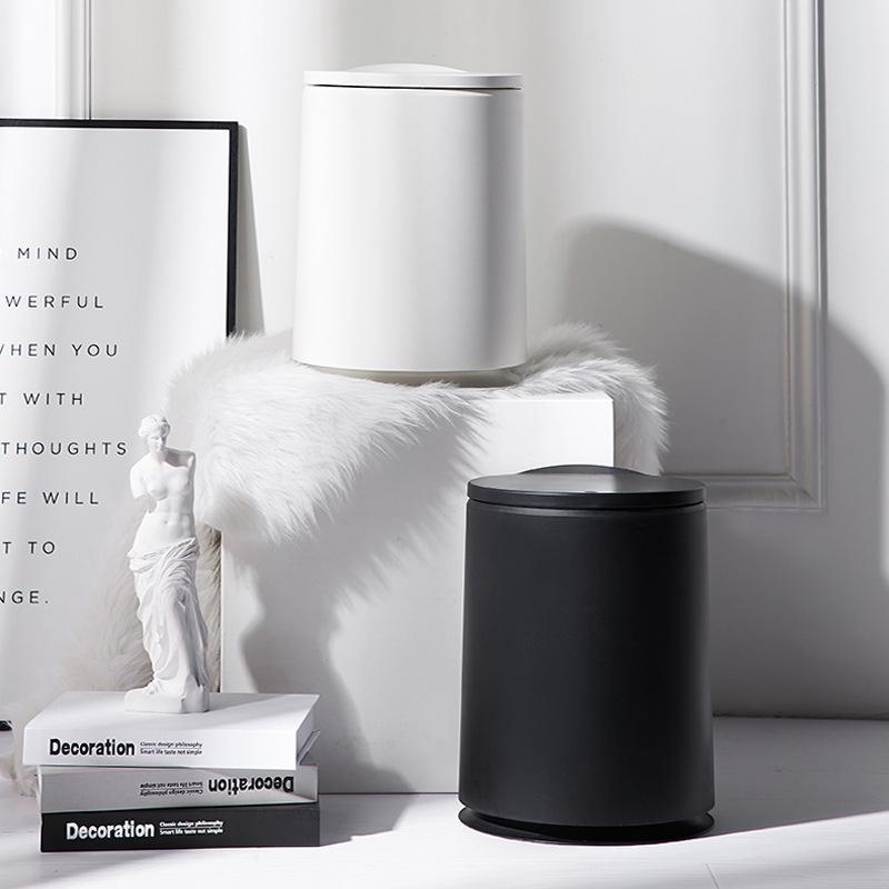 Waste Bins Creative Pressing Type Round Trash Can Plastic Flip Cover Double-Layer Mini Dust Bin Nordic Household Cleaning Tools
Waste Bins Creative Pressing Type Round Trash Can Plastic Flip Cover Double-Layer Mini Dust Bin Nordic Household Cleaning Tools