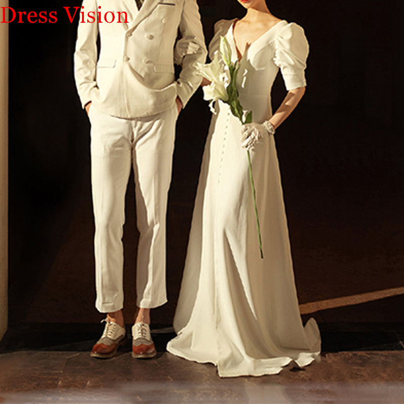 2021 Satin Sexy V-neck Wedding Vestidos Novia Robe Marie Formal Gown Vestido Festa De Casamento 6y1n, Same as image
2021 Satin Sexy V-neck Wedding Vestidos Novia Robe Marie Formal Gown Vestido Festa De Casamento 6y1n, Same as image