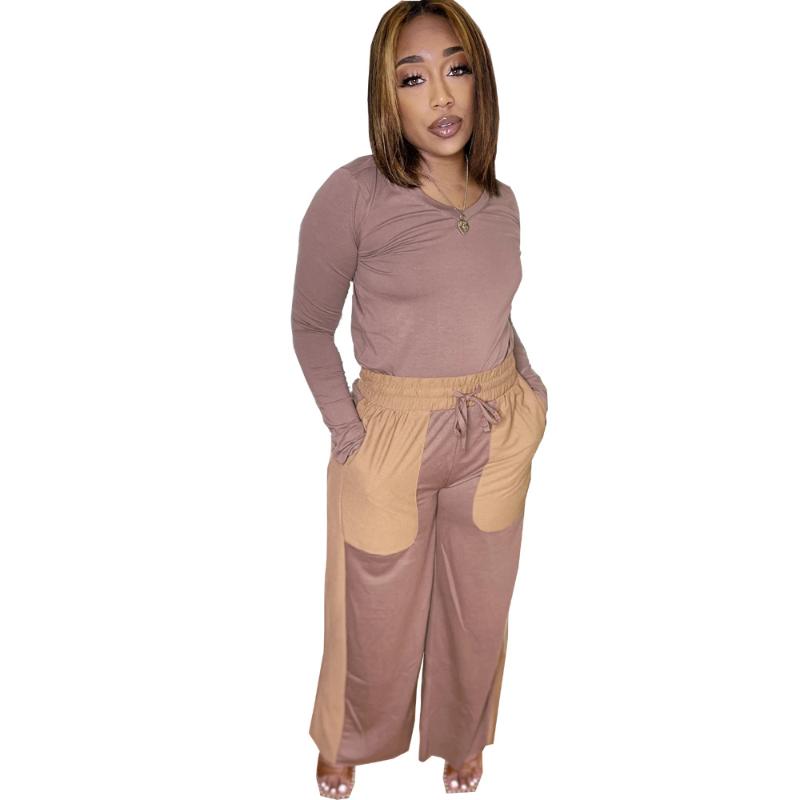 Women's Two Piece Pants Casual Long-sleeved V-neck Blouse Fashion Contrast Color Loose Sweatpants Suit Suitable For Fitness Sports Jogging C, White
Women's Two Piece Pants Casual Long-sleeved V-neck Blouse Fashion Contrast Color Loose Sweatpants Suit Suitable For Fitness Sports Jogging C, White
