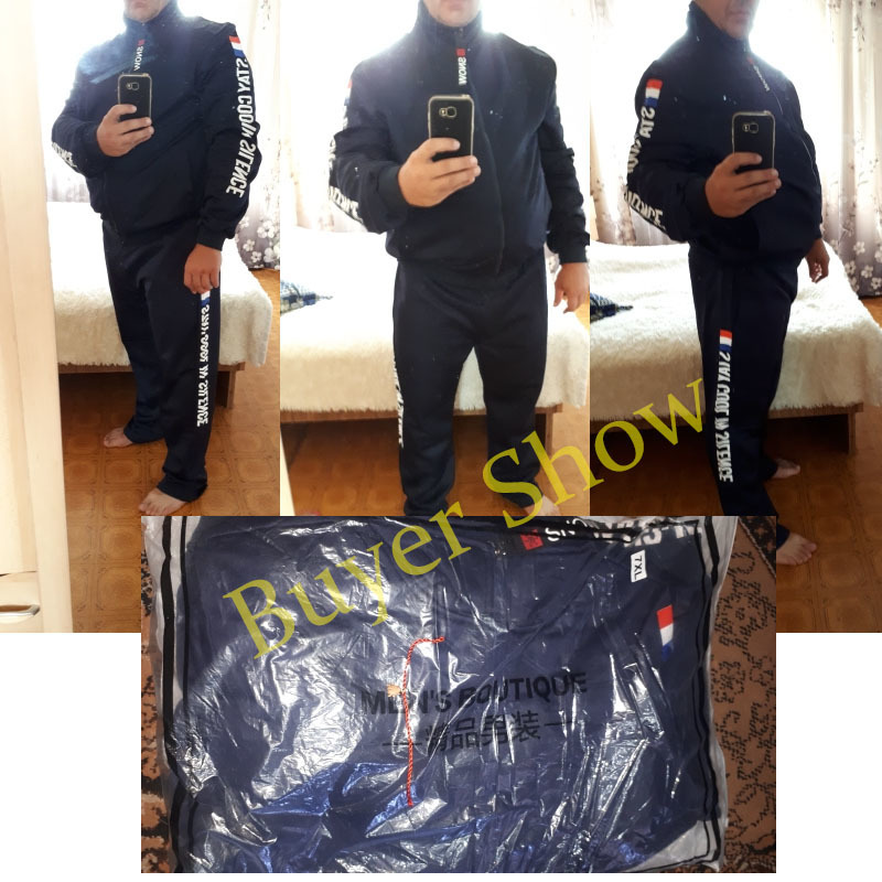 Varsanol Men Sets Fashion Autumn Spring Sporting Suit Sweatshirt Sweatpants Mens Clothing 2 Pieces Sets Slim Tracksuit s 201210