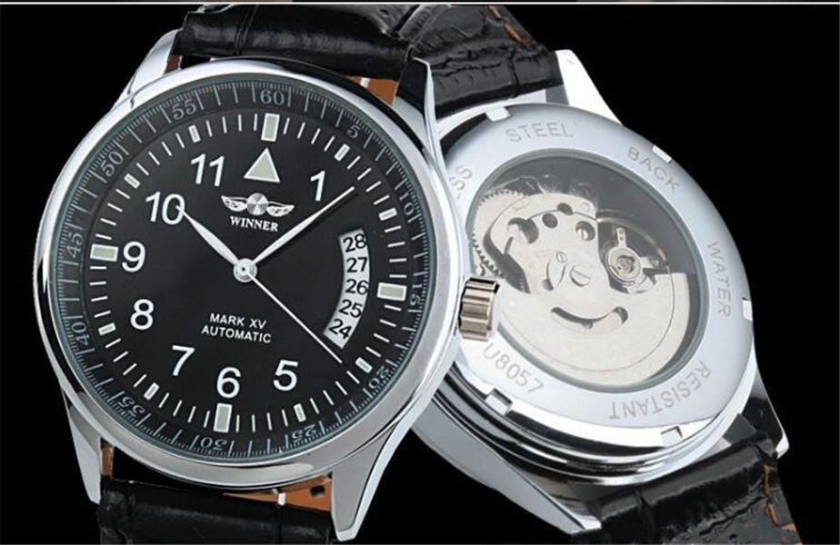 Top sell WINNER fashion men watches Mens Automatic Watch wrist watch for men WN38, Black
Top sell WINNER fashion men watches Mens Automatic Watch wrist watch for men WN38, Black