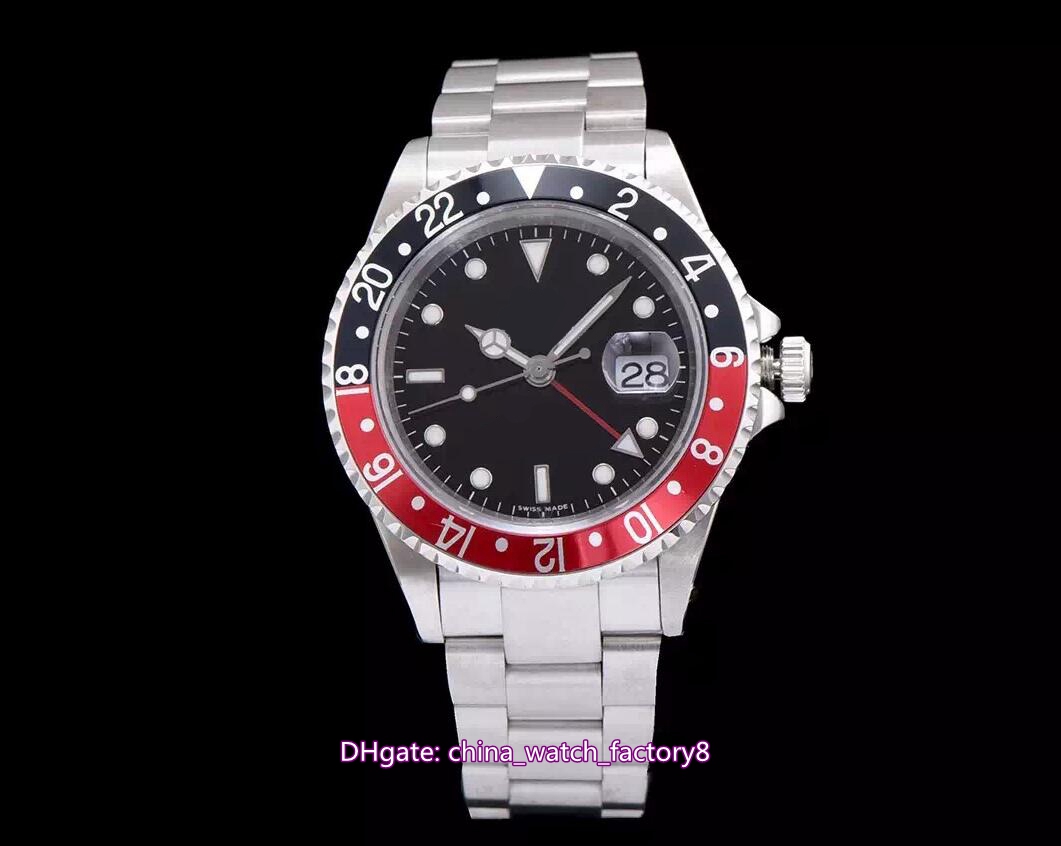 Hot Items Top Quality BP Maker Watches 40mm GMT 1675 Vintage Coke Pepsi Black & Red Bezel ETA 2813 2836 Movement Automatic Mens Watch Men's Wristwatches, No box papers
Hot Items Top Quality BP Maker Watches 40mm GMT 1675 Vintage Coke Pepsi Black & Red Bezel ETA 2813 2836 Movement Automatic Mens Watch Men's Wristwatches, No box papers