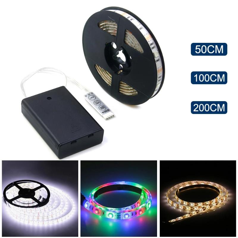 Strips 50CM 1M 2M Christmas Lights Battery Powered LED Strip 3528 SMD Waterproof Flexible String Light Warm /Cool White RGB
Strips 50CM 1M 2M Christmas Lights Battery Powered LED Strip 3528 SMD Waterproof Flexible String Light Warm /Cool White RGB