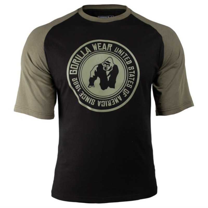 Men Short Sleeve T-Shirt Bodybuilding Workout Elasticity Fitness Gym Mens T shirt 210629