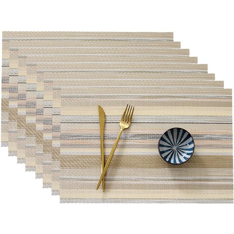 Mats & Pads Placemats, Waterproof, Woven Place For Kitchen Table Heat Insulation Stain Resistant Placemats
Mats & Pads Placemats, Waterproof, Woven Place For Kitchen Table Heat Insulation Stain Resistant Placemats