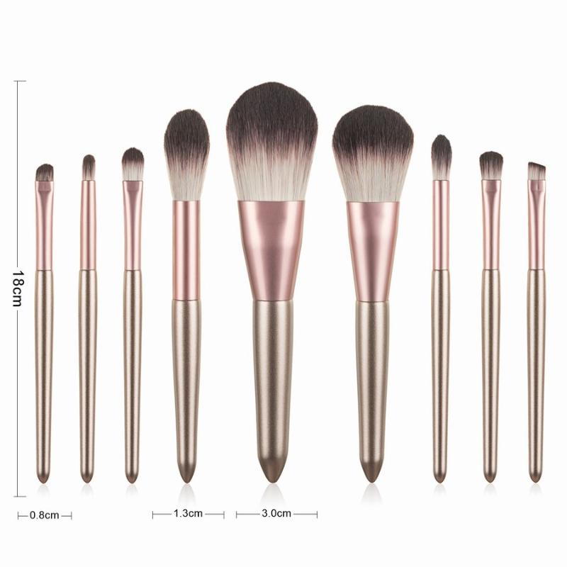 Makeup Brushes 9pcs Grape Set For Foundation Blush Eyeshadow Concealer Powder Eyebrow Lip Make Up Cosmetics Brush Tools