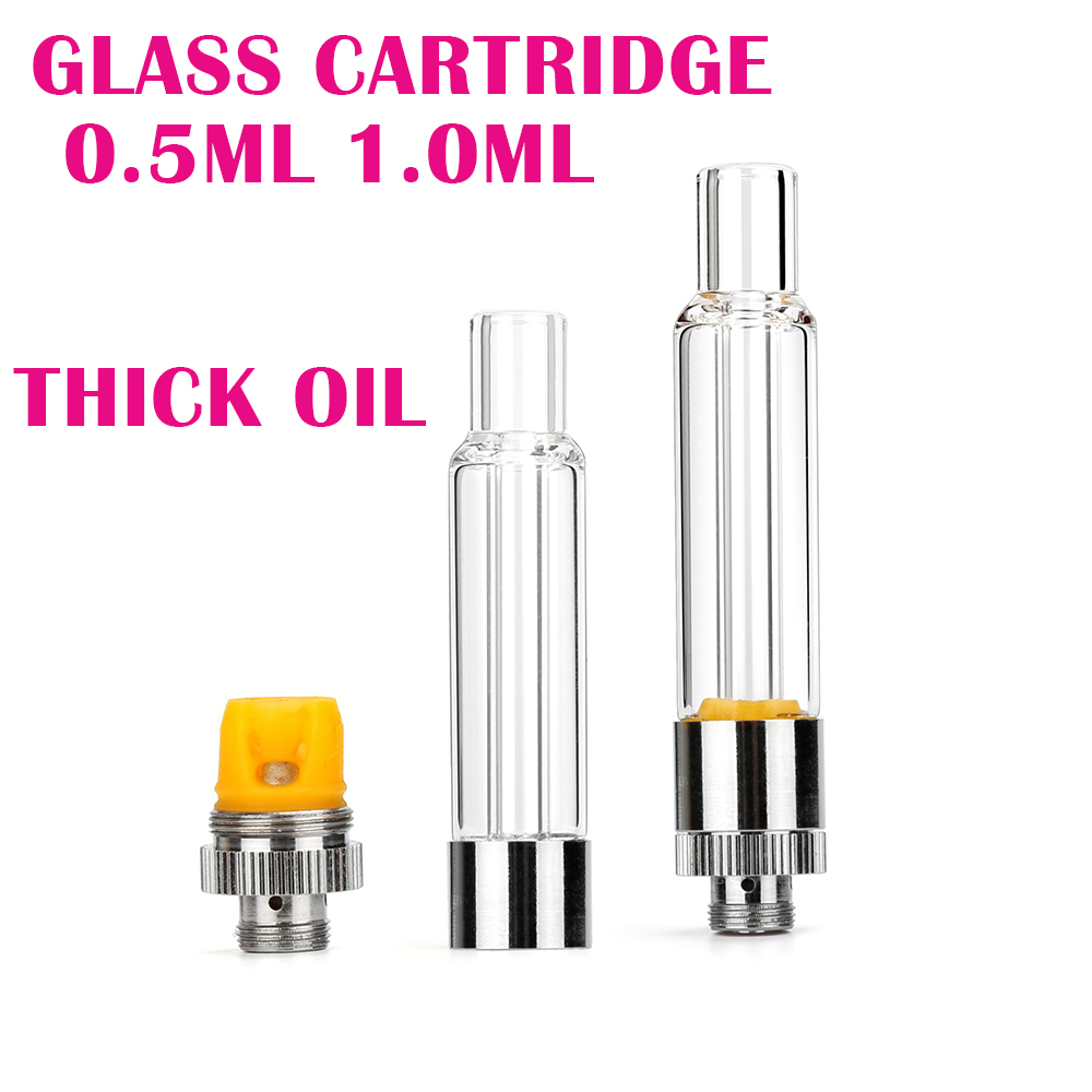 Full Glass CARTRIDGE 0.5ML 1.0ML Thick Oil Tank Vaporizer Carts Atomizers Empty Vape Carts
Full Glass CARTRIDGE 0.5ML 1.0ML Thick Oil Tank Vaporizer Carts Atomizers Empty Vape Carts