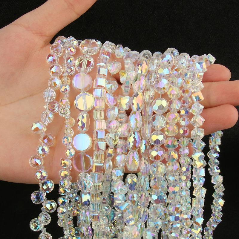 Other 30/60pcs Transparent AB Color Plated Glass Crystal Beads Abacus Loose Rondelle For Jewelry Making DIY Handmade Bracelet
Other 30/60pcs Transparent AB Color Plated Glass Crystal Beads Abacus Loose Rondelle For Jewelry Making DIY Handmade Bracelet