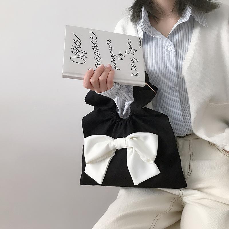 Lovely Bowknot Pleated Women Canvas Shoulder Bags Fashion Design Ladies Small Clutch Purse Handbags Girls Student Mini Tote Bag, White small
Lovely Bowknot Pleated Women Canvas Shoulder Bags Fashion Design Ladies Small Clutch Purse Handbags Girls Student Mini Tote Bag, White small