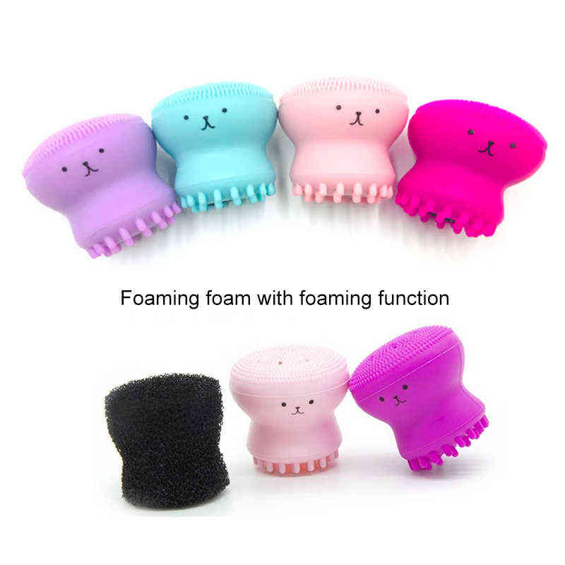 NXY Face Care Devices Ctopus Shape Silicone Face Cleansing Brush Washing Product Pore Cleaner Exfoliator Scrub Skin Care Tslm1 0222