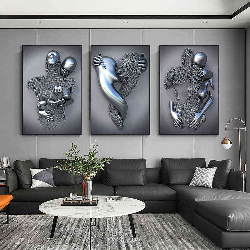 Metal Figure Statue Art Canvas Painting Romantic Abstract Posters and Prints Wall Pictures Modern Living Room Christmas Gifts H1110
Metal Figure Statue Art Canvas Painting Romantic Abstract Posters and Prints Wall Pictures Modern Living Room Christmas Gifts H1110