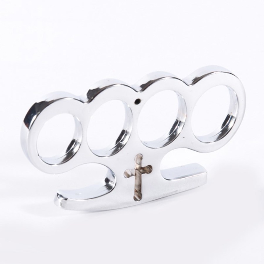 Glass Fiber Finger Tiger Four Self-defense Weapons Hand in Buckle Fist Fighting Supplies R4PB713, Silver
Glass Fiber Finger Tiger Four Self-defense Weapons Hand in Buckle Fist Fighting Supplies R4PB713, Silver