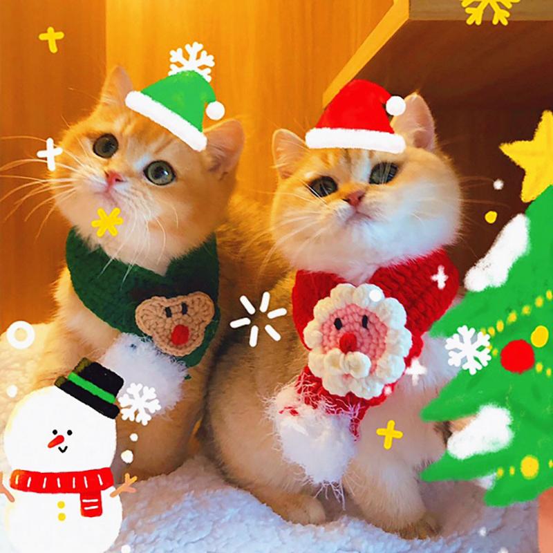 Cat Costumes Christmas Hat And Scarf Set For Dog Puppy Clothes Gift Xmas Santa Year Winter Red Pet Costume
Cat Costumes Christmas Hat And Scarf Set For Dog Puppy Clothes Gift Xmas Santa Year Winter Red Pet Costume