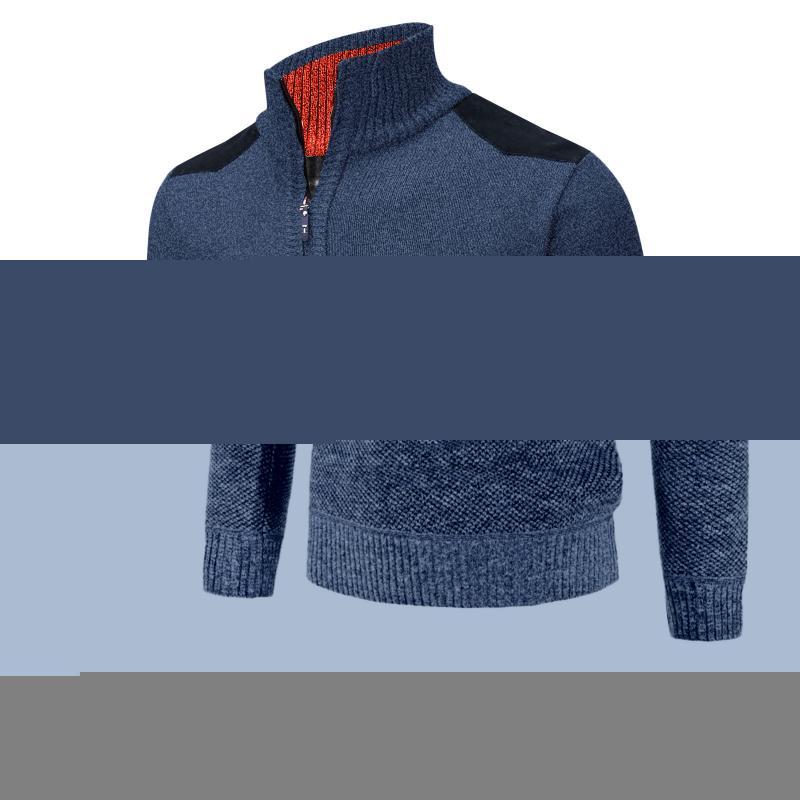Men's Sweaters Autumn And Winter Sweater Top Slim Collar Solid Color Thickening Half Zipper Knit Bottoming Shirt Pocket Casual, White;black 
Men's Sweaters Autumn And Winter Sweater Top Slim Collar Solid Color Thickening Half Zipper Knit Bottoming Shirt Pocket Casual, White;black