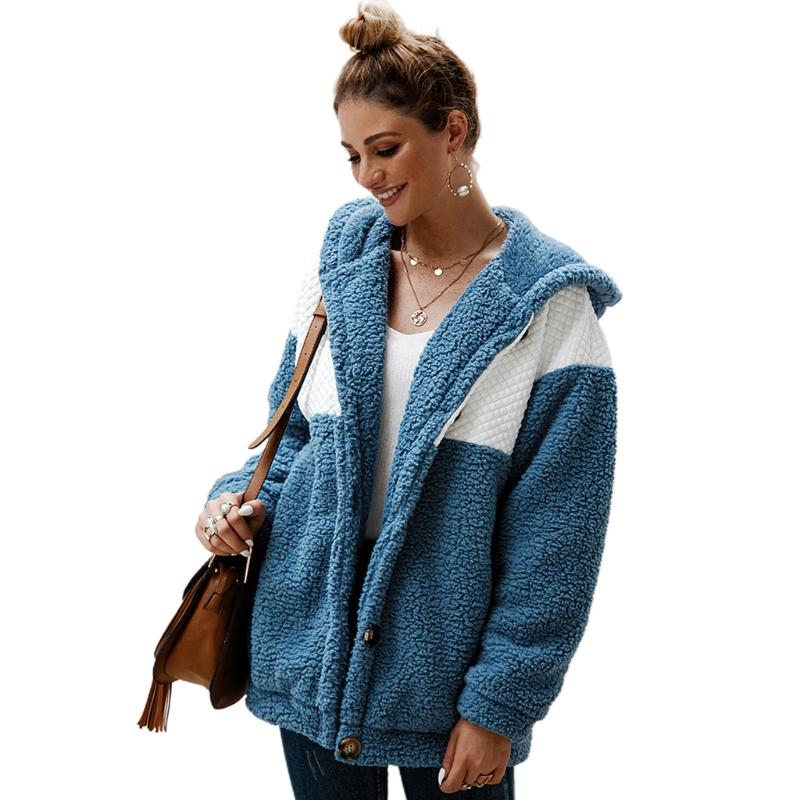 Women's Hoodies & Sweatshirts Women Stitching Hoodie Plush Sweatshirt With Pockets Long Sleeve Buttons Coat, 11ag600021-bl
Women's Hoodies & Sweatshirts Women Stitching Hoodie Plush Sweatshirt With Pockets Long Sleeve Buttons Coat, 11ag600021-bl