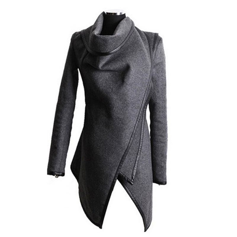 Women irregular Hoodies Zipper Fleece Winter Sweatshirt Long Sweatshirts Hoodies Warm Jacket Coat sudadera mujer S-3XL 201208