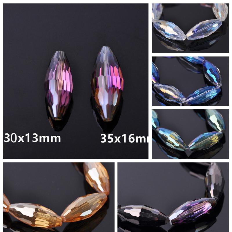 Other 30mm 35mm Big Oval Rugby Shape Faceted Crystal Glass Loose Crafts Beads For Jewelry Making DIY
Other 30mm 35mm Big Oval Rugby Shape Faceted Crystal Glass Loose Crafts Beads For Jewelry Making DIY