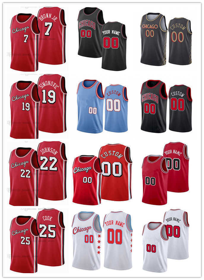 75th Mens Womens Youth ChicagoBulls19 Marko Simonovic 25 Tyler Cook 7 Troy Brown Jr. 22 Alize Johnson Custom Basketball Jersey, Black;red
75th Mens Womens Youth ChicagoBulls19 Marko Simonovic 25 Tyler Cook 7 Troy Brown Jr. 22 Alize Johnson Custom Basketball Jersey, Black;red