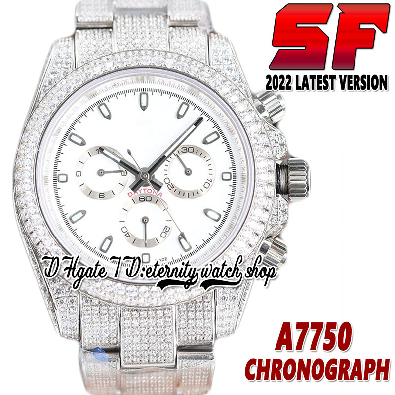 2022 SF V2 116503 ETA 7750 SA7750 Chronograph Automatic Mens Watch 116508 White Dial 904L Stainless Case Iced Out Diamonds Bracelet Eternity Jewelry Watches 116500, Watch waterproof cost
2022 SF V2 116503 ETA 7750 SA7750 Chronograph Automatic Mens Watch 116508 White Dial 904L Stainless Case Iced Out Diamonds Bracelet Eternity Jewelry Watches 116500, Watch waterproof cost
