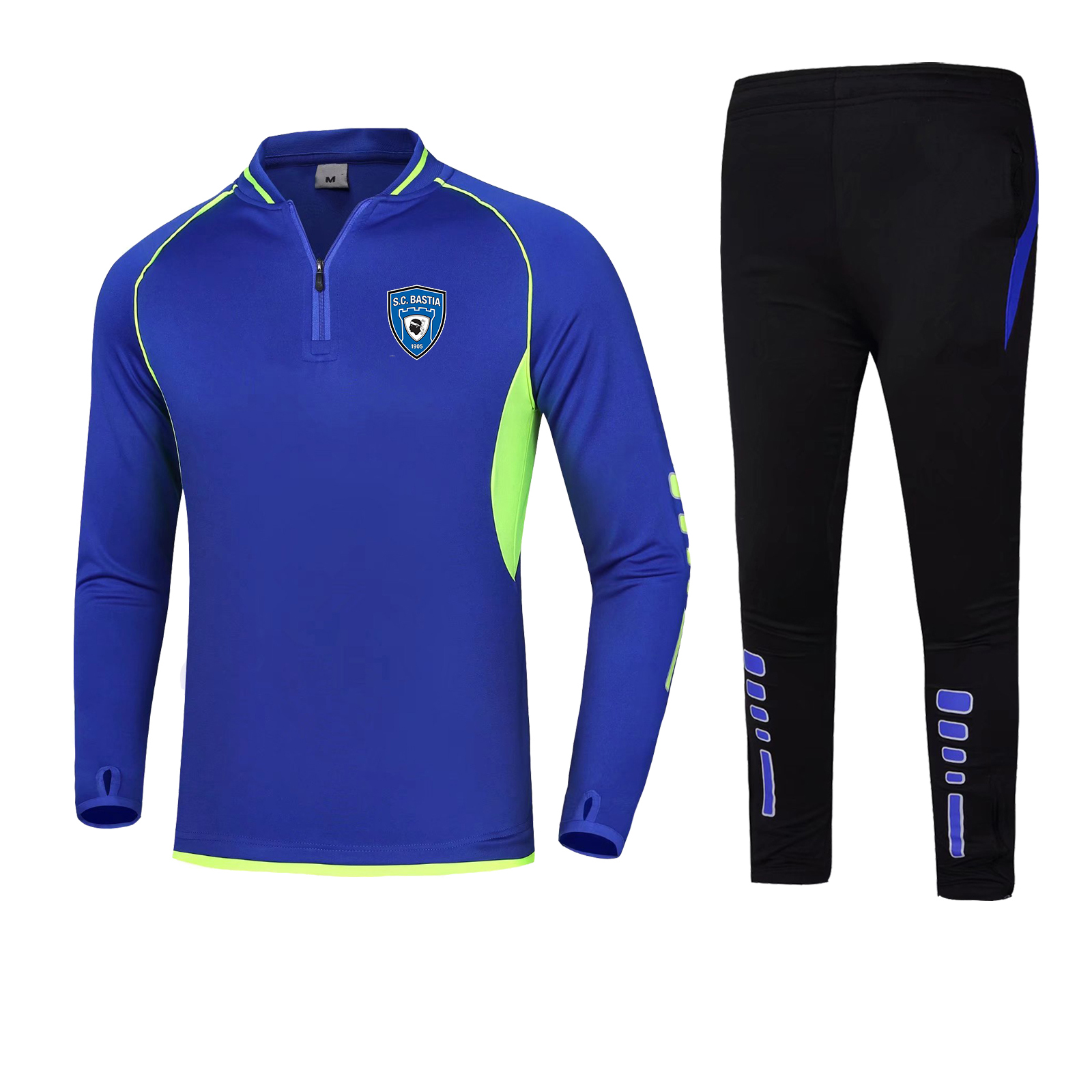 SC Bastia Men Sport Tracksuits Soccer Half Zipper Training Suits Customize Club Logo Kids Size 22 28 Running Set, No5
SC Bastia Men Sport Tracksuits Soccer Half Zipper Training Suits Customize Club Logo Kids Size 22 28 Running Set, No5