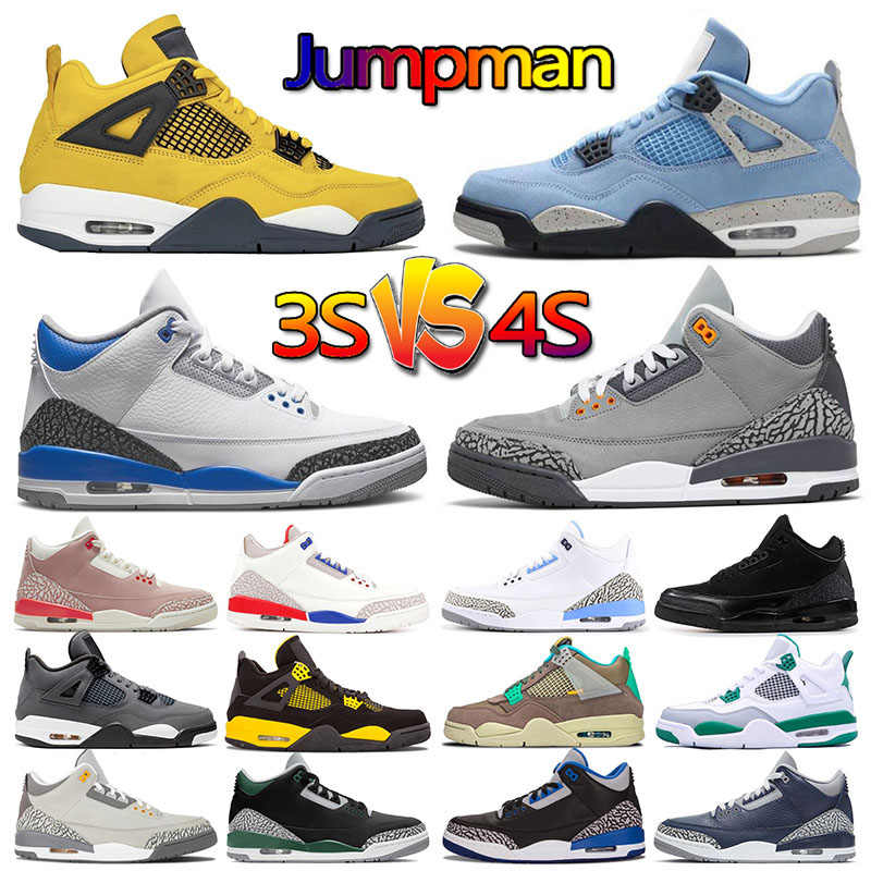 Jumpman 3S Air Jorden 4s Mens Basketball Shoes Jodan 3 4 University Blue Black Cat Cool Smoke Grey Court Purple Fire Red Triple Yellow Taupe
Jumpman 3S Air Jorden 4s Mens Basketball Shoes Jodan 3 4 University Blue Black Cat Cool Smoke Grey Court Purple Fire Red Triple Yellow Taupe