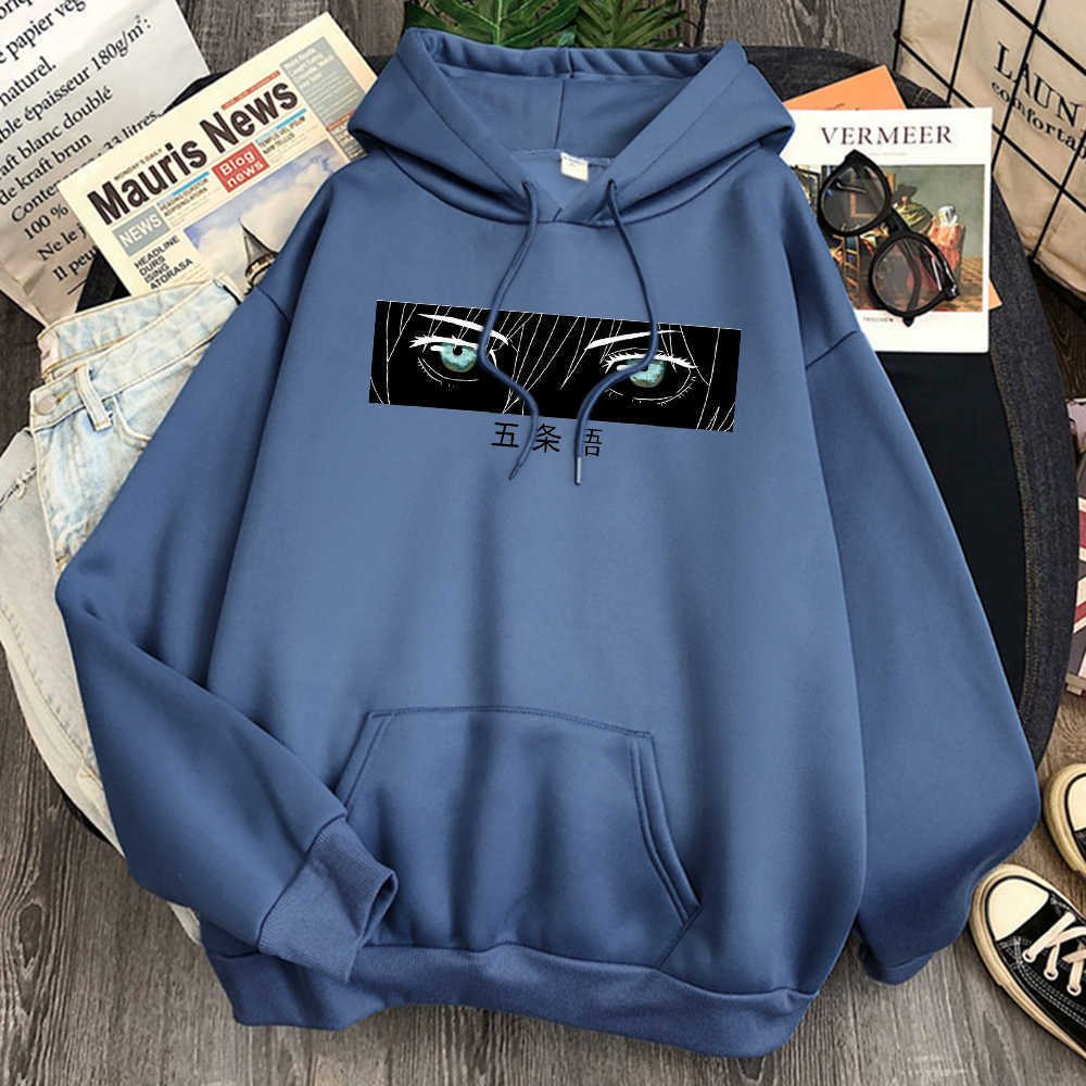 Gojo Satoru Jujutsu Kaisen Eyes Print Sweatshirts Man Long Sleeve Casual Fleece Hooded Pullover Vintage Hoody Anime Sweatshirts H0909, Brick red
Gojo Satoru Jujutsu Kaisen Eyes Print Sweatshirts Man Long Sleeve Casual Fleece Hooded Pullover Vintage Hoody Anime Sweatshirts H0909, Brick red