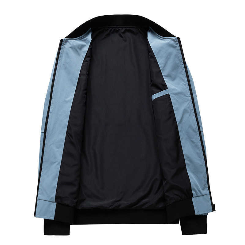 High Quality Men Coat Jacket Zipper Outwear Coat Male Spring Autumn Solid Casual Jacket Male Polyester Casual Coats Mens 211009
