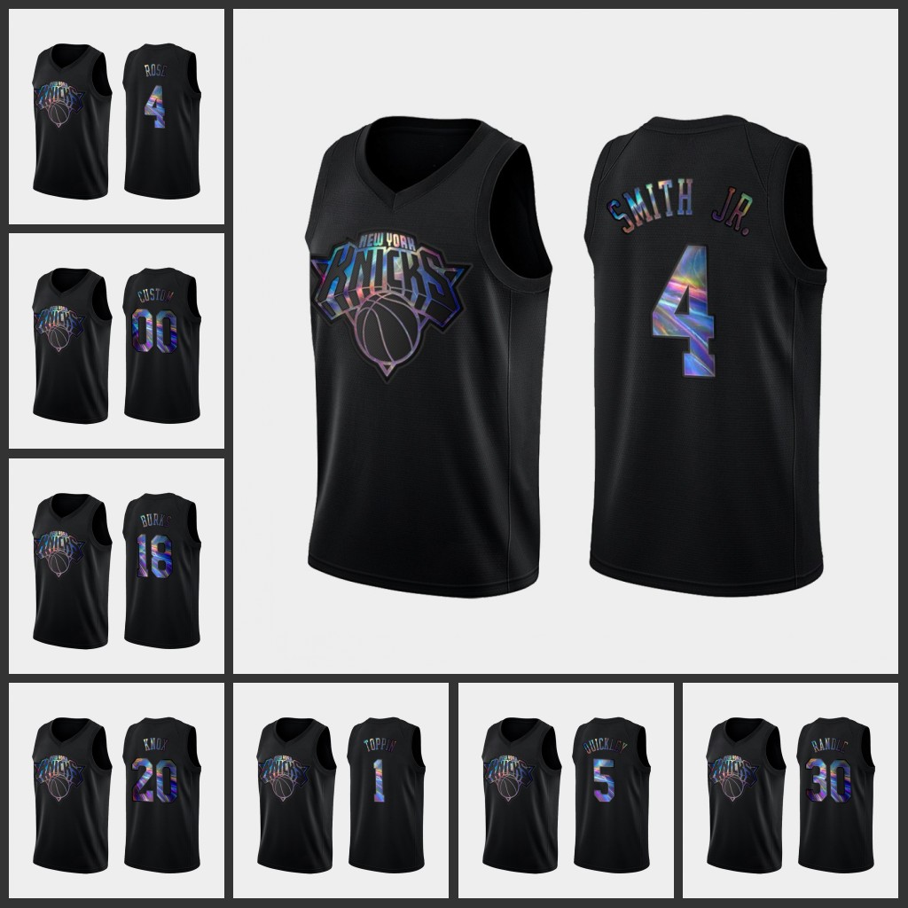 New York''Knicks''Men Jersey Obi Toppin Derrick Rose Julius Randle RJ Barrett Dennis Smith Jr. Custom Black Iridescent Holographic Limited
New York''Knicks''Men Jersey Obi Toppin Derrick Rose Julius Randle RJ Barrett Dennis Smith Jr. Custom Black Iridescent Holographic Limited