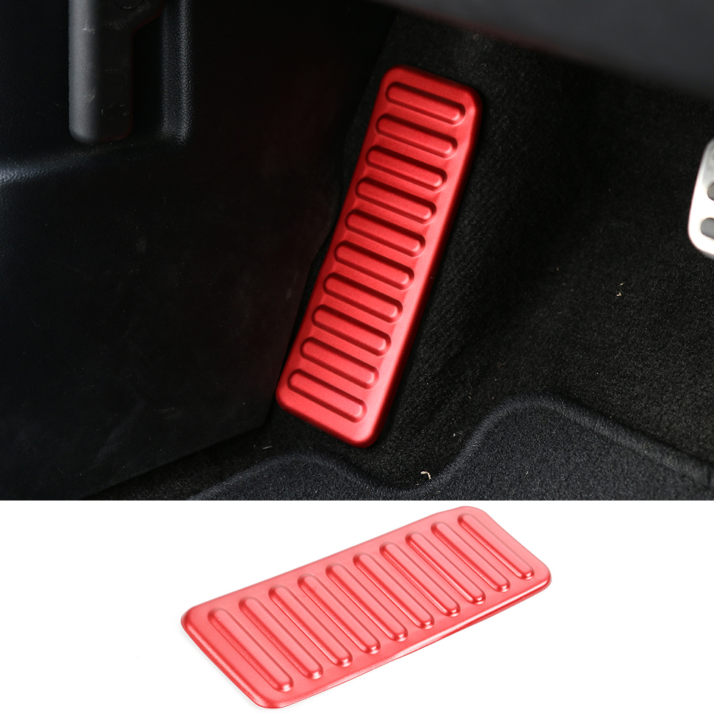 Car Left Foot Rest Pedal Decoration Covers Aluminum alloy For Ford Mustang 2015+ Auto Interior Accessories