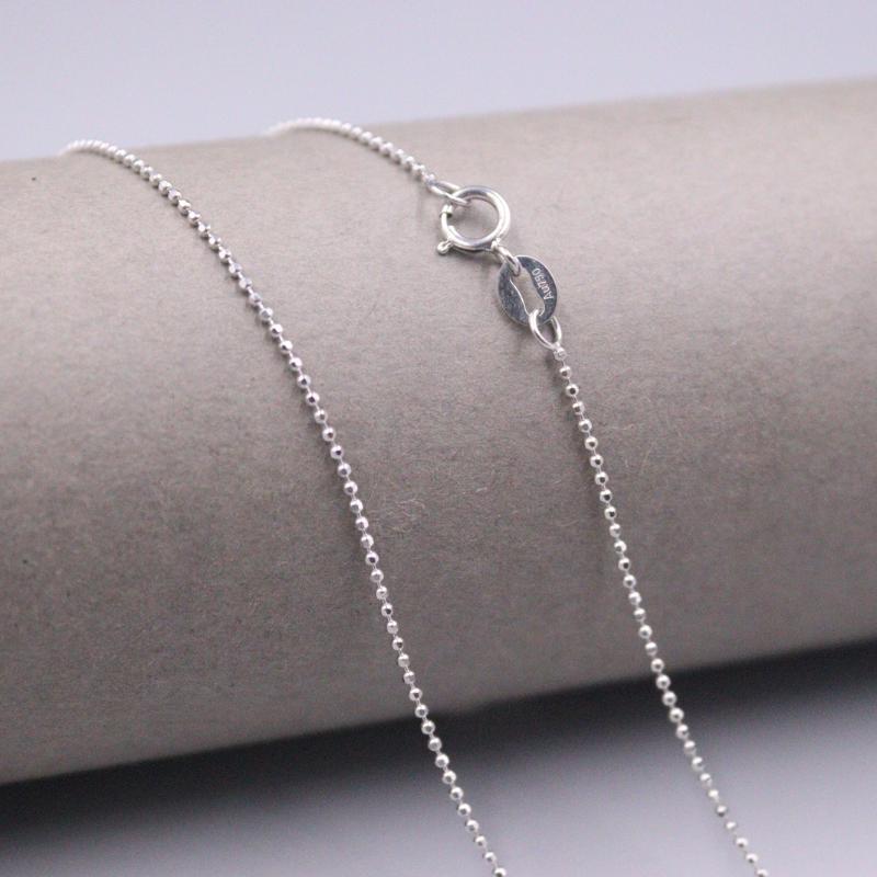 Chains Au750 Real 18K White Gold Chain Neckalce For Women Female 0.9mmW Carved Beads Choker Necklace 18''L Jewelry
Chains Au750 Real 18K White Gold Chain Neckalce For Women Female 0.9mmW Carved Beads Choker Necklace 18''L Jewelry