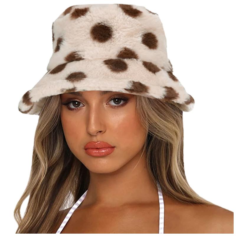 Wide Brim Hats Women Autumn Winter Plush Bucket Thick Warm Panama Cow Print Fisherman Hat Lady Girls Outdoor Travel Street Caps #T2G, Beige
Wide Brim Hats Women Autumn Winter Plush Bucket Thick Warm Panama Cow Print Fisherman Hat Lady Girls Outdoor Travel Street Caps #T2G, Beige