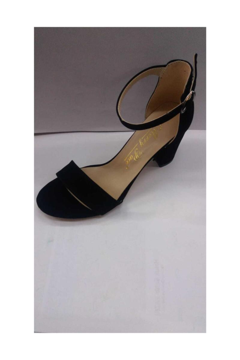 Sandals Black High-Heeled Shoes Single Band, As pic 
Sandals Black High-Heeled Shoes Single Band, As pic