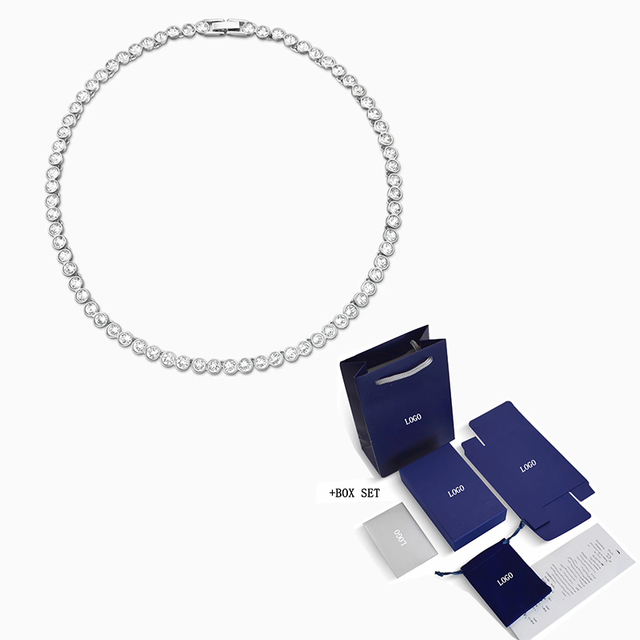 Fashion Jewelry SWA New TENNIS SET White Gold Exquisite Round Crystal Decoration Girlfriend Romantic Luxury Gift
Fashion Jewelry SWA New TENNIS SET White Gold Exquisite Round Crystal Decoration Girlfriend Romantic Luxury Gift