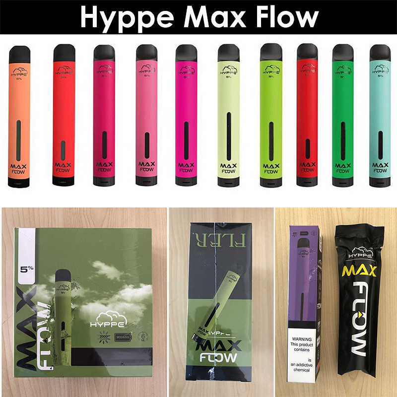 Hyppe Max Flow Disposable Vape Pod Device E Cigarettes 2000 Puffs Airflow Adjustable Vaporizer 900mAh 6.0ml 19 Colors
Hyppe Max Flow Disposable Vape Pod Device E Cigarettes 2000 Puffs Airflow Adjustable Vaporizer 900mAh 6.0ml 19 Colors