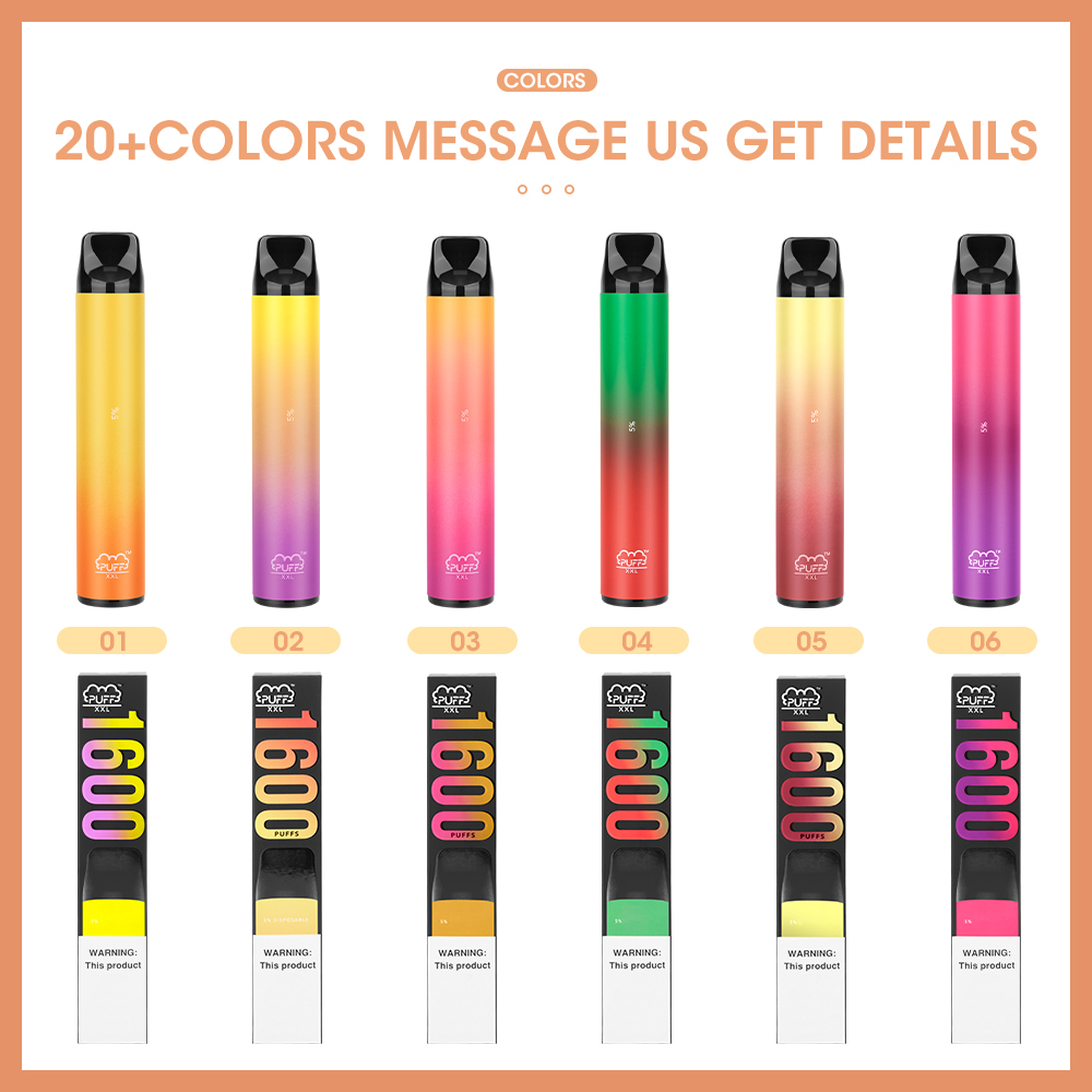 PUFF XXL Disposable Cigarettes Device 1600Puffs 18 Colors Vapes Bar 1000mAh 6.5ml E Liquid Cigarette Vape Pen Pods Cartridges Vaporizers In Stock In US Fast Shipping!
PUFF XXL Disposable Cigarettes Device 1600Puffs 18 Colors Vapes Bar 1000mAh 6.5ml E Liquid Cigarette Vape Pen Pods Cartridges Vaporizers In Stock In US Fast Shipping!