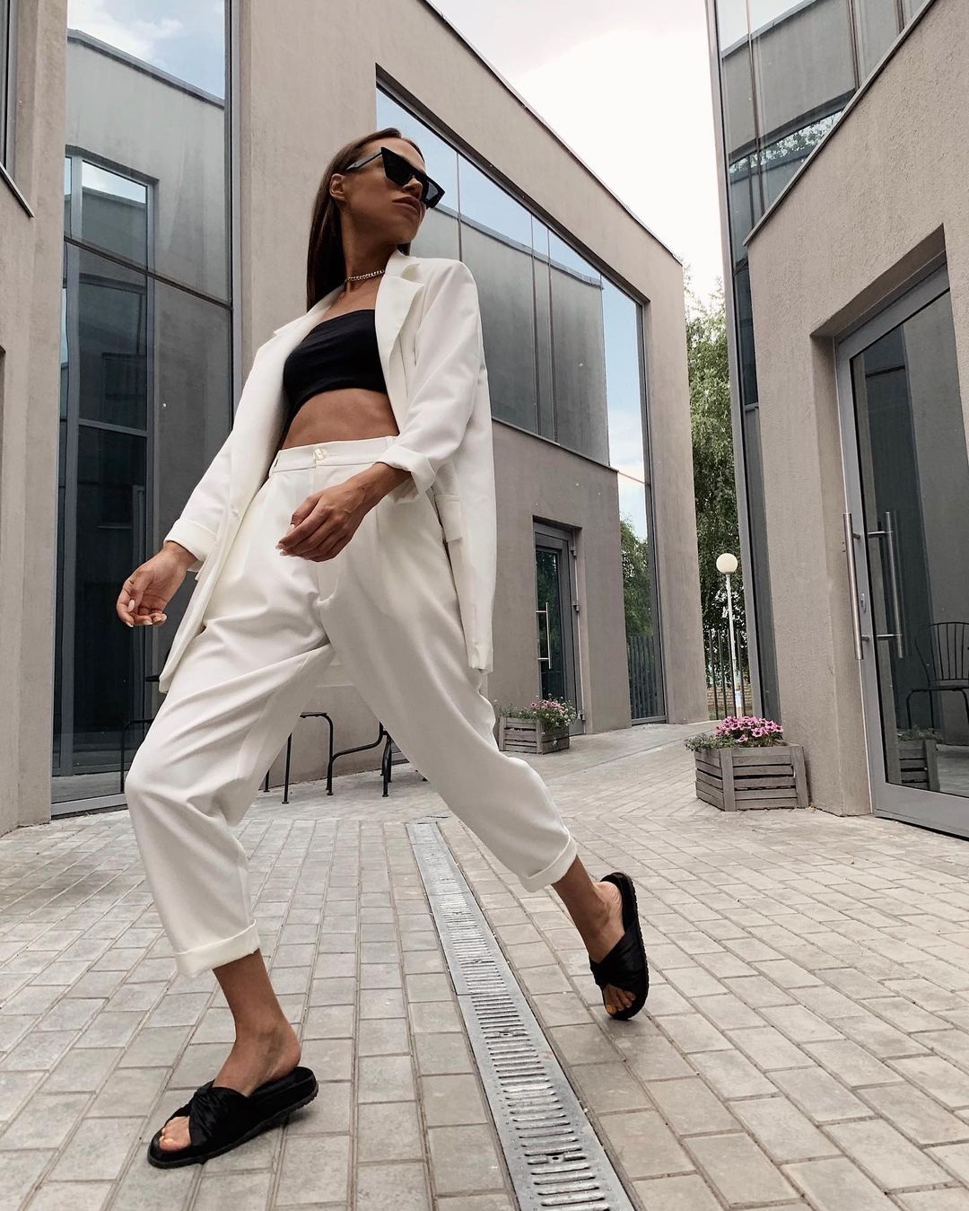 Summe White Women Blazer Suits Bridal Lady Wear Loose Double Breasted Jacket 2 Pieces Party Evening For Wedding