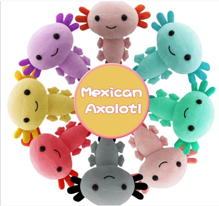20 cm 8 color cute soft newt doll Axolotl hexagonal dinosaur plush toy Children's gift, Pink
20 cm 8 color cute soft newt doll Axolotl hexagonal dinosaur plush toy Children's gift, Pink