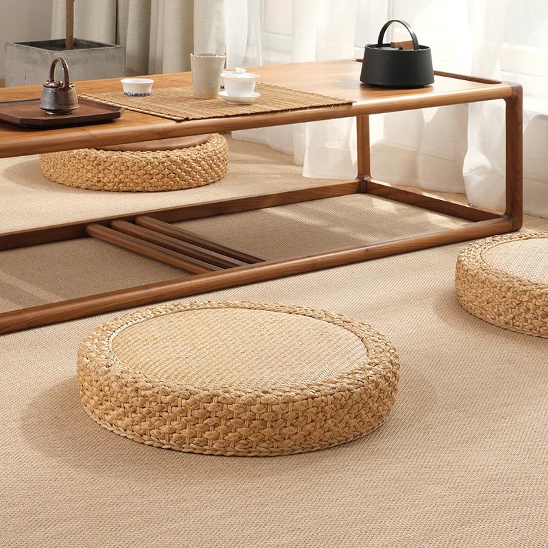 Narcissus Rattan Hand-woven Tatami Mat Japanese and Korean Futon Living Room Meditation Meditation Bedroom Bay Window Cushion
