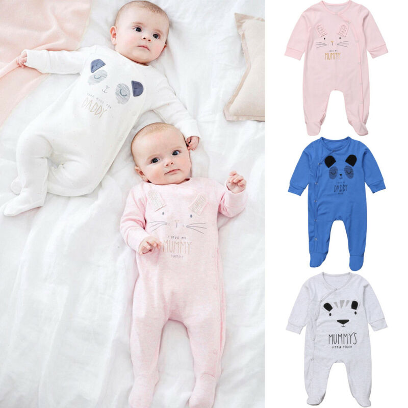 Infant Cartoon Bear Baby Clothes Girl&Boys Long Sleeve Daddy Mummy Baby Rompers Babygrow Sleepsuits Baby Romper 0-18 Months, Blue
Infant Cartoon Bear Baby Clothes Girl&Boys Long Sleeve Daddy Mummy Baby Rompers Babygrow Sleepsuits Baby Romper 0-18 Months, Blue