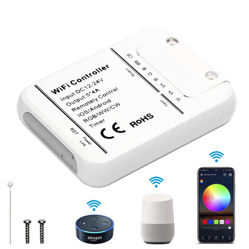 24V Wifi LED Controller RGB/RGBW/RGBWW Strip Light Music And Timer Mode Control By IOS/Android Smartphone RGB Controllers
24V Wifi LED Controller RGB/RGBW/RGBWW Strip Light Music And Timer Mode Control By IOS/Android Smartphone RGB Controllers