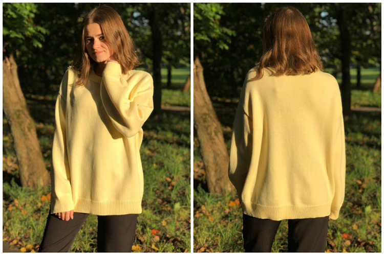 Colorfaith Pure Cotton Winter Spring Women Sweater Pullovers Minimalist Oversize Knitted Elegant Ladies Jumpers SW1923 210914