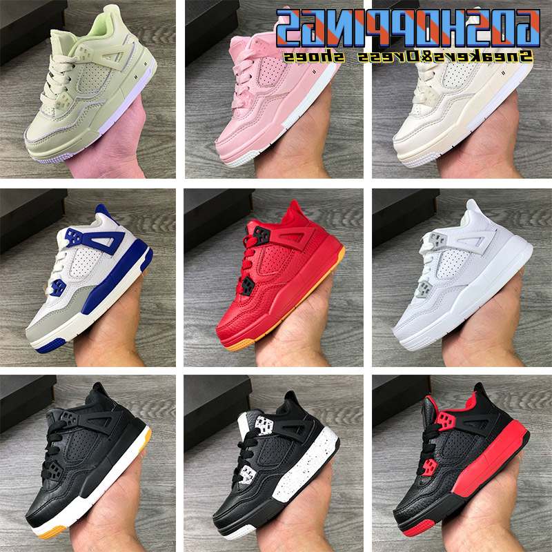 Kids Jumpman 4s Grey Pink IV Collaboration Basketball Bred Shoes Children Outdoor Sports Sneaker Sail Muslin Pure White Black 4 Athletic
Kids Jumpman 4s Grey Pink IV Collaboration Basketball Bred Shoes Children Outdoor Sports Sneaker Sail Muslin Pure White Black 4 Athletic