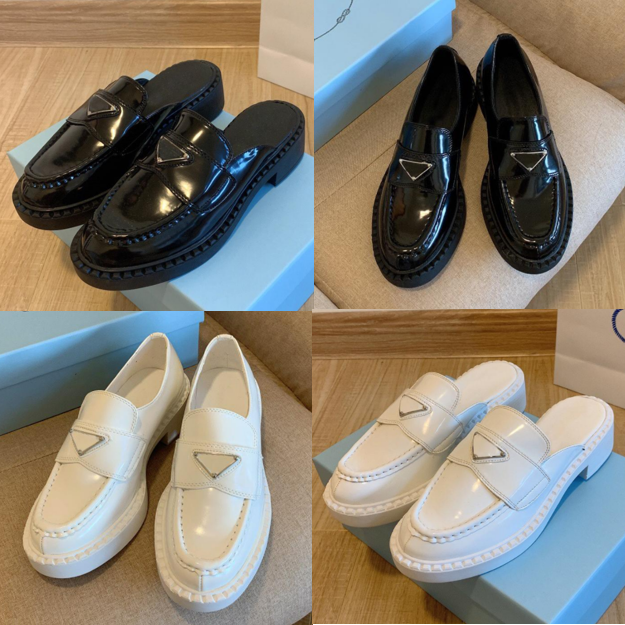 New Designer Shoes P Women Platform Sneakers Loafers Rubber Black Shiny Leather Chunky Round Head Sneaker Thick Bottom Shoe size 35-40
New Designer Shoes P Women Platform Sneakers Loafers Rubber Black Shiny Leather Chunky Round Head Sneaker Thick Bottom Shoe size 35-40